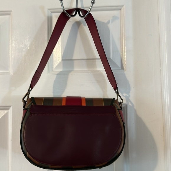 New MAURA COSCIA Luna In Multicolor Calfskin Italian Leather Shoulder Bag - Picture 6 of 11